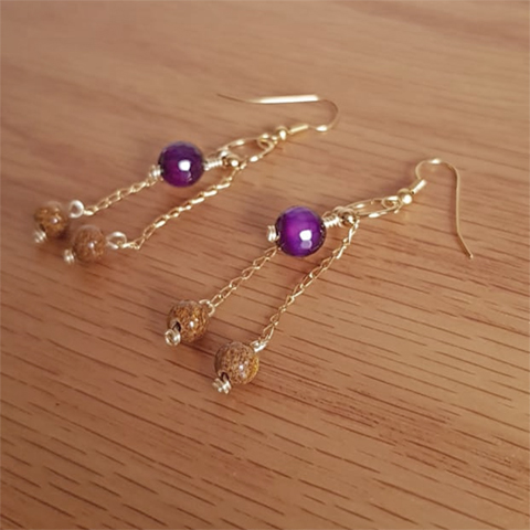 Aretes candelabro