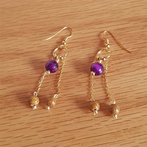 Aretes candelabro